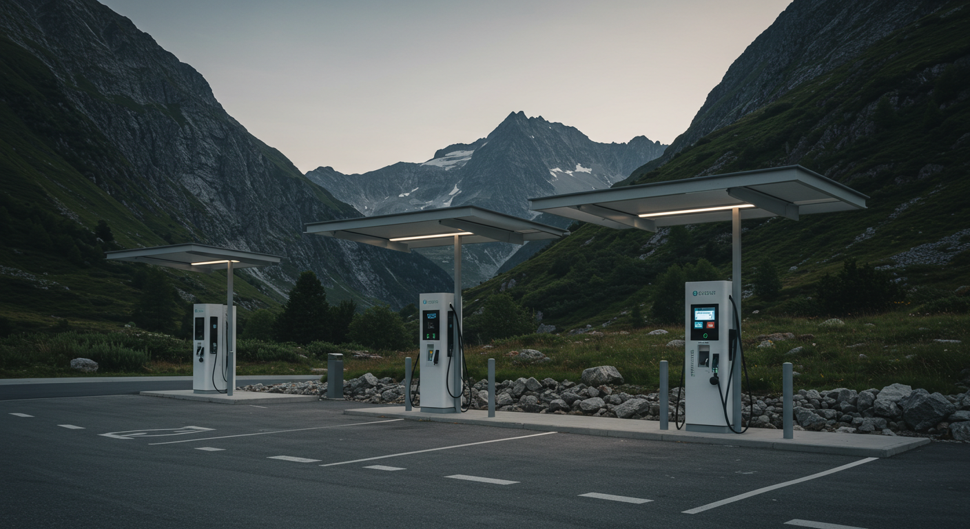 Solar-powered EV charging carports as outdoor advertising solutions for transportation marketing