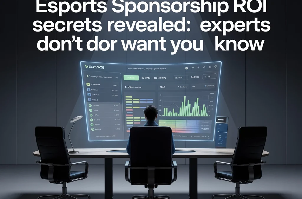 Esports Sponsorship ROI Secrets Revealed: What Experts Don't Want You to Know